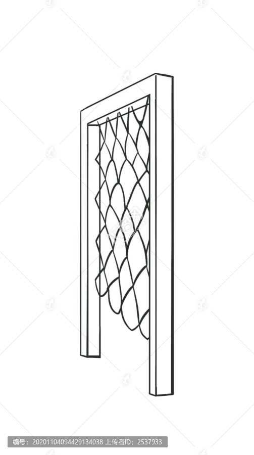 卡通排球網(wǎng)球球網(wǎng)簡筆畫