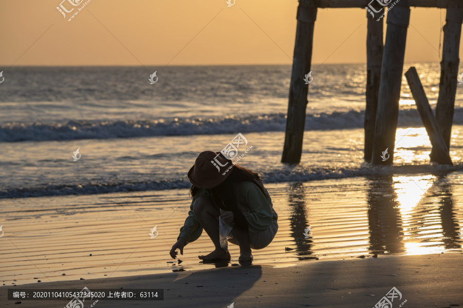 海的夕阳