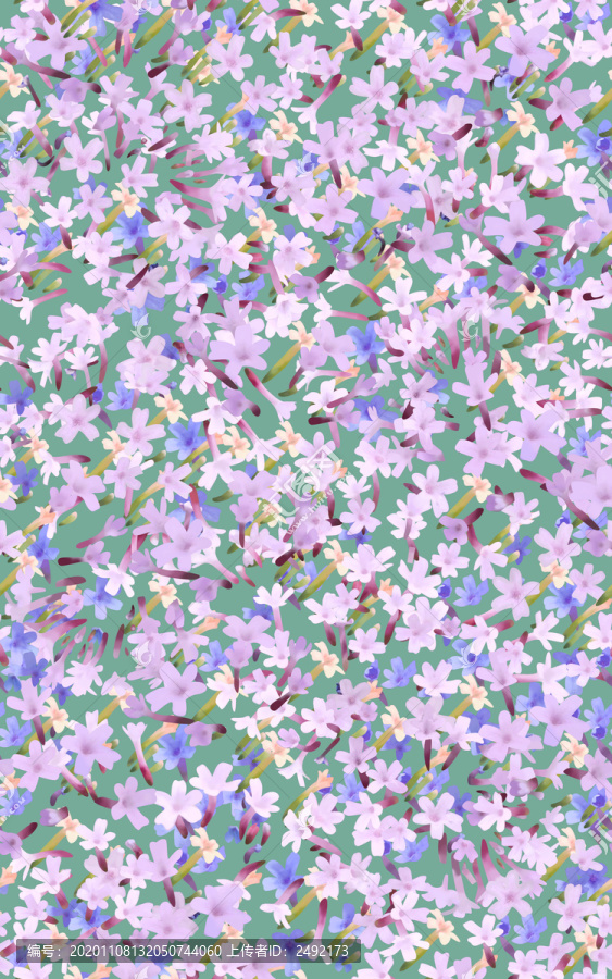 底紋小碎花花型