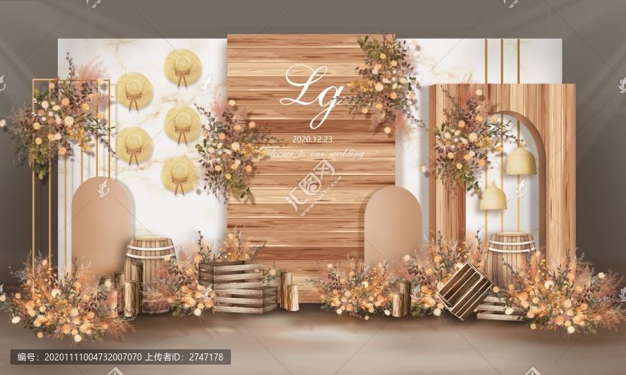 秋色田園風(fēng)婚禮效果圖設(shè)計(jì)
