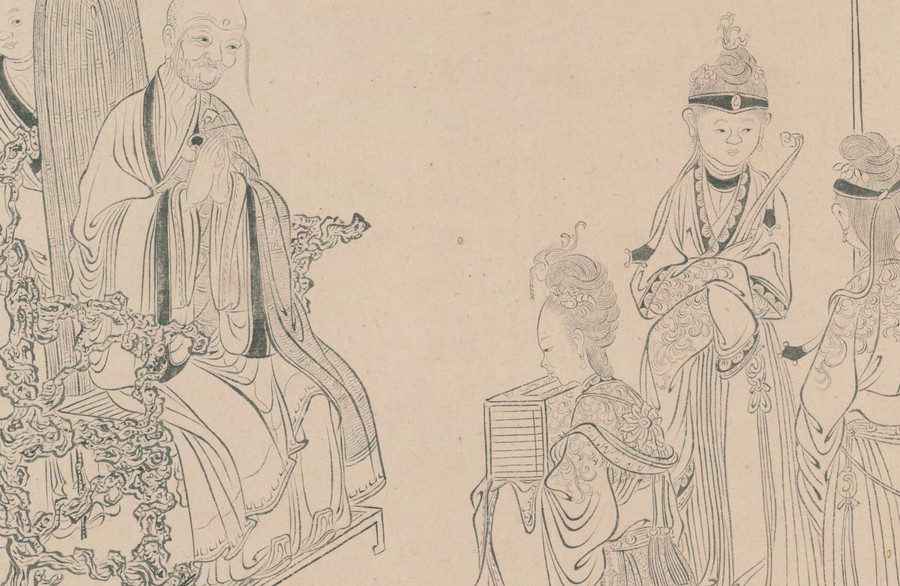 冷枚道高伏虎龍女受經(jīng)