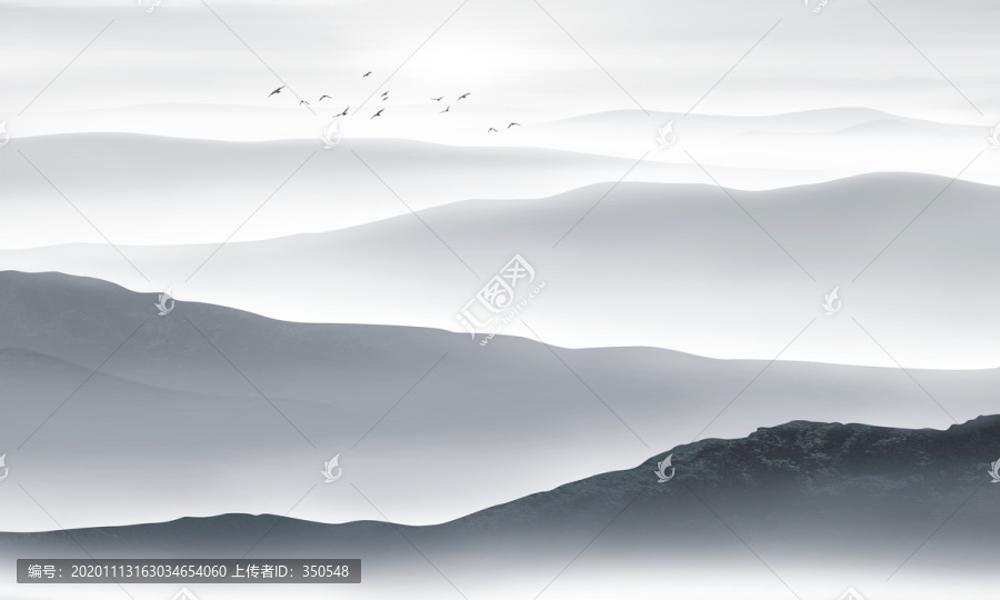 現代裝飾山水畫
