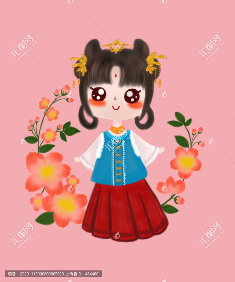 卡通漢服女孩