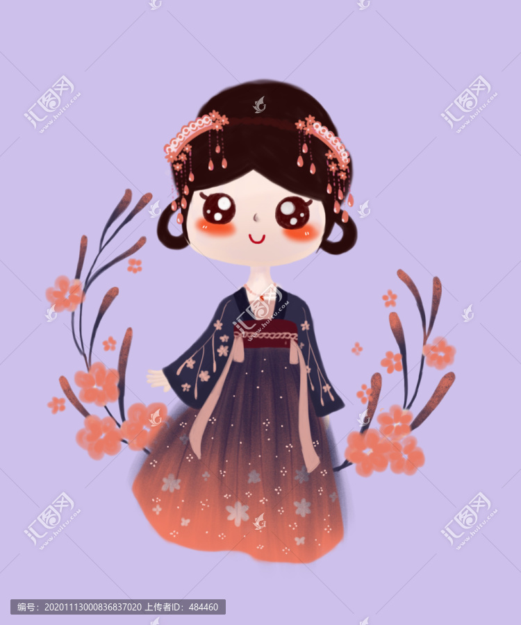 卡通漢服女孩