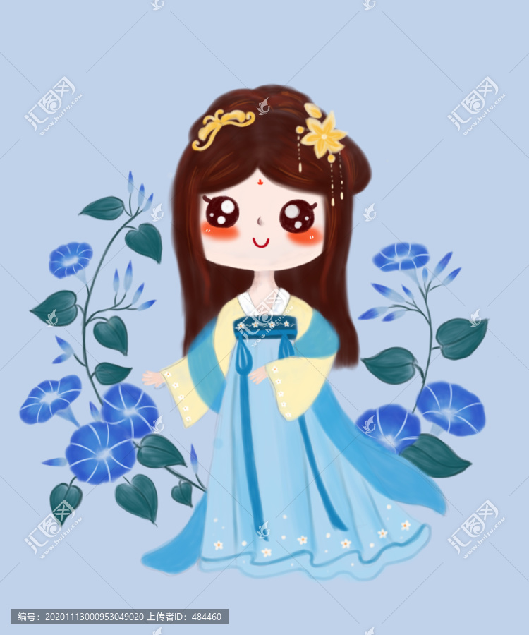 卡通漢服女孩