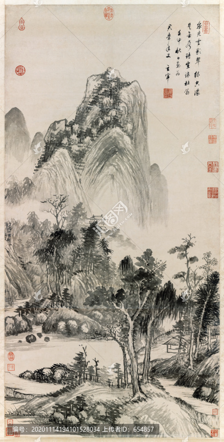 董其昌泉光云影圖