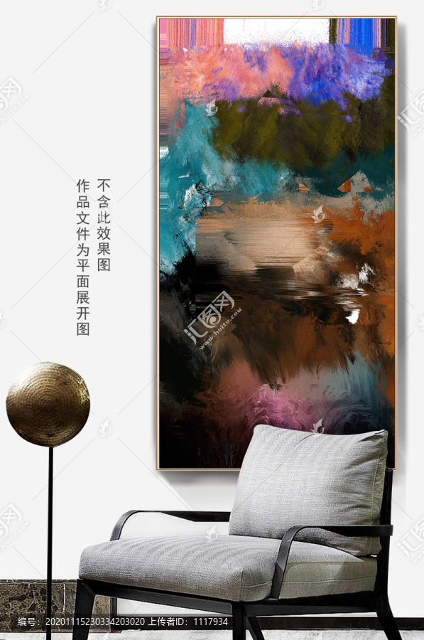 酒店抽象油畫