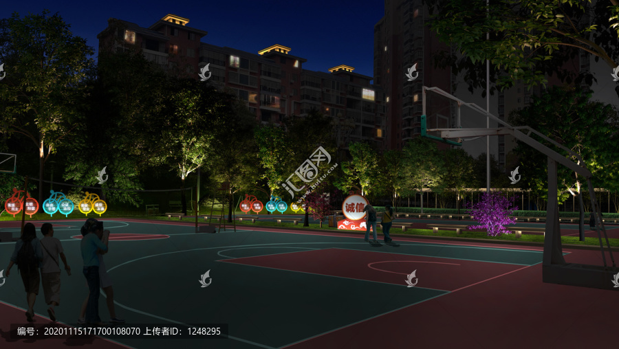 園林夜景效果