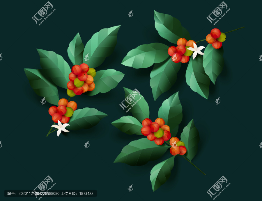 咖啡樹藝術(shù)設(shè)計(jì)元素