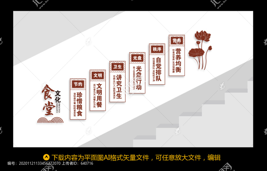 食堂文化墻
