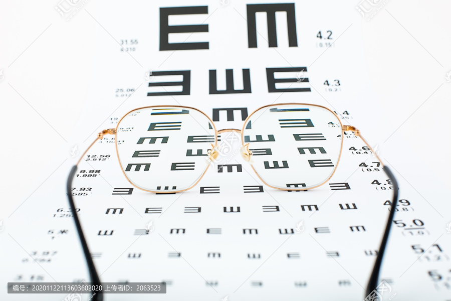 视力表和眼镜爱眼日护眼主题