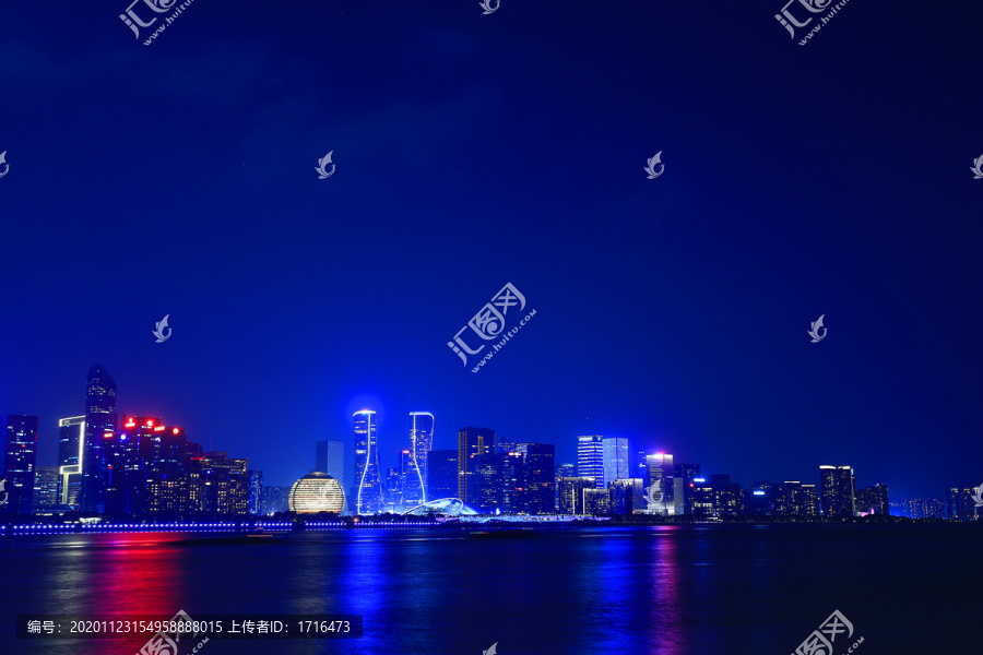 杭州钱江新城夜景