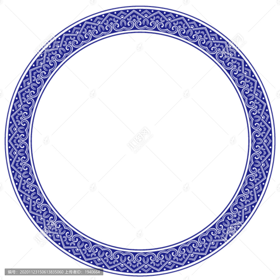 中國風傳統(tǒng)矢量圓底紋