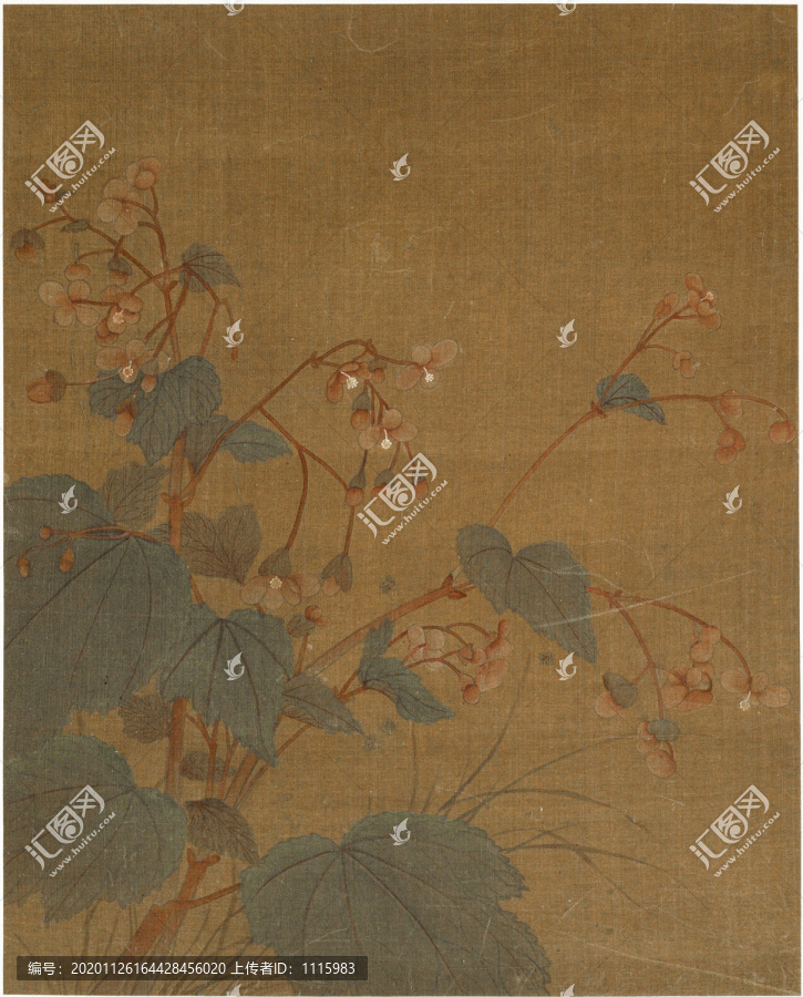 黃居寀妙染冊花卉畫