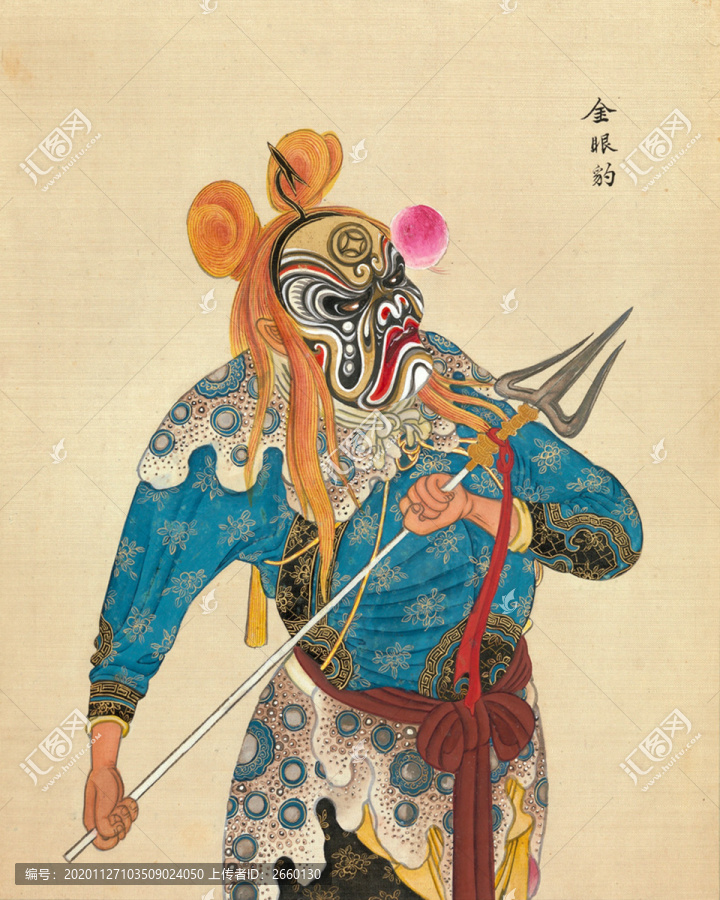 郎世寧金眼豹臉譜