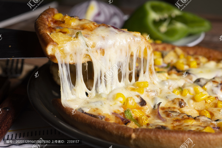 玉米洋葱披萨