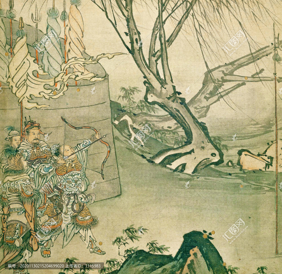 戴文進(jìn)拉弓射箭圖
