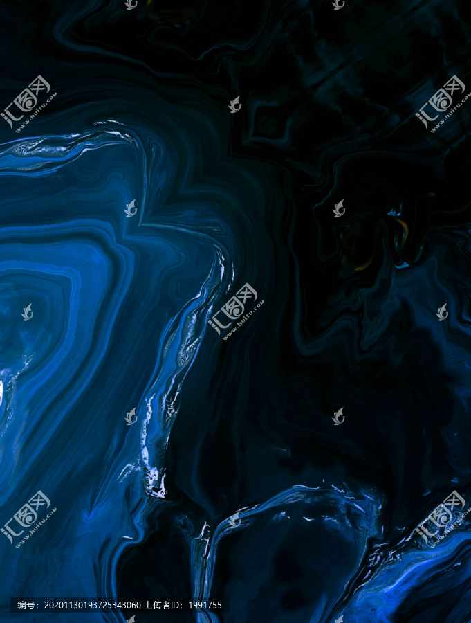 抽象海洋流体画