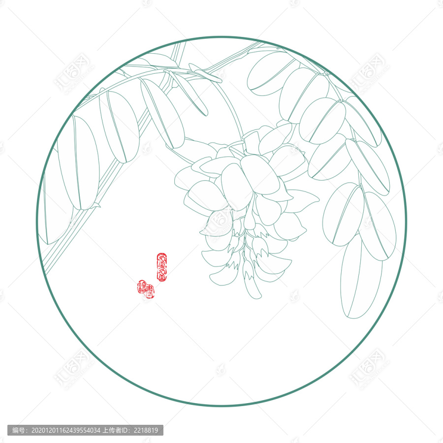 鼠绘槐花