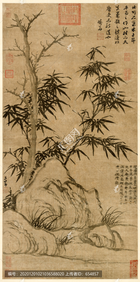 趙孟頫窠木竹石圖