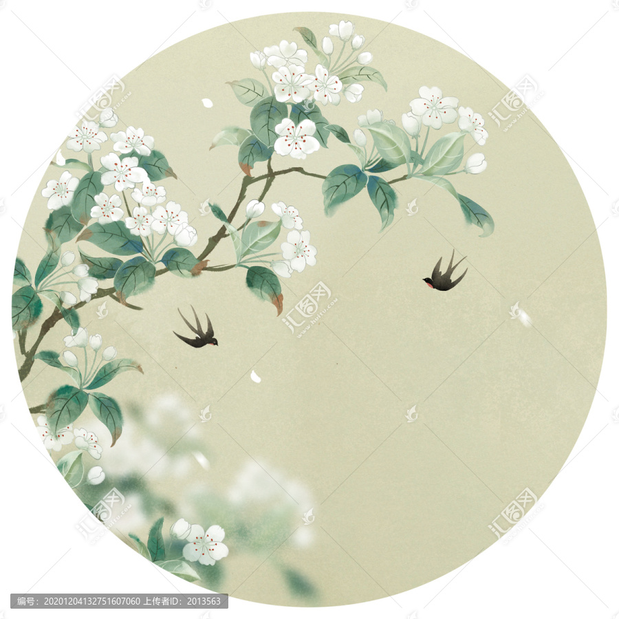 手繪梨花