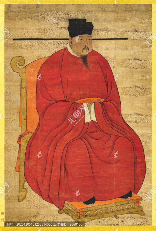 李唐宋真宗坐像