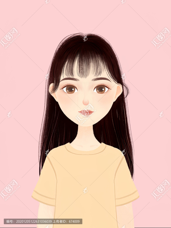 手繪女生