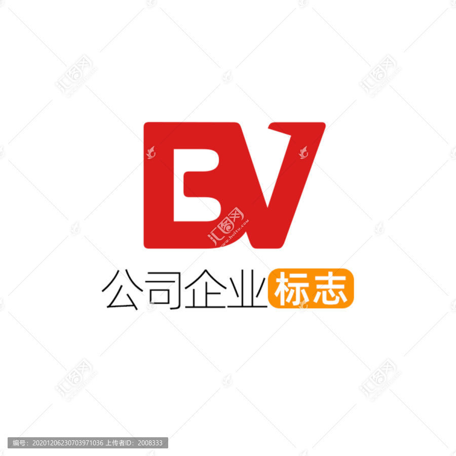 創(chuàng)意字母BV企業(yè)標(biāo)志logo
