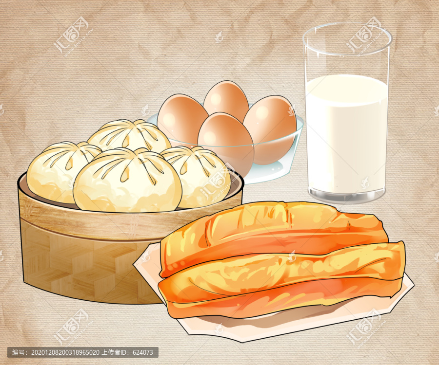 早餐早點(diǎn)雞蛋包點(diǎn)牛奶茶點(diǎn)