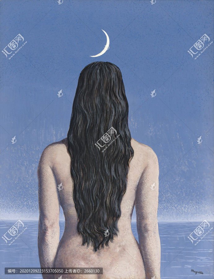 勒內(nèi)·馬格里特裸女背面