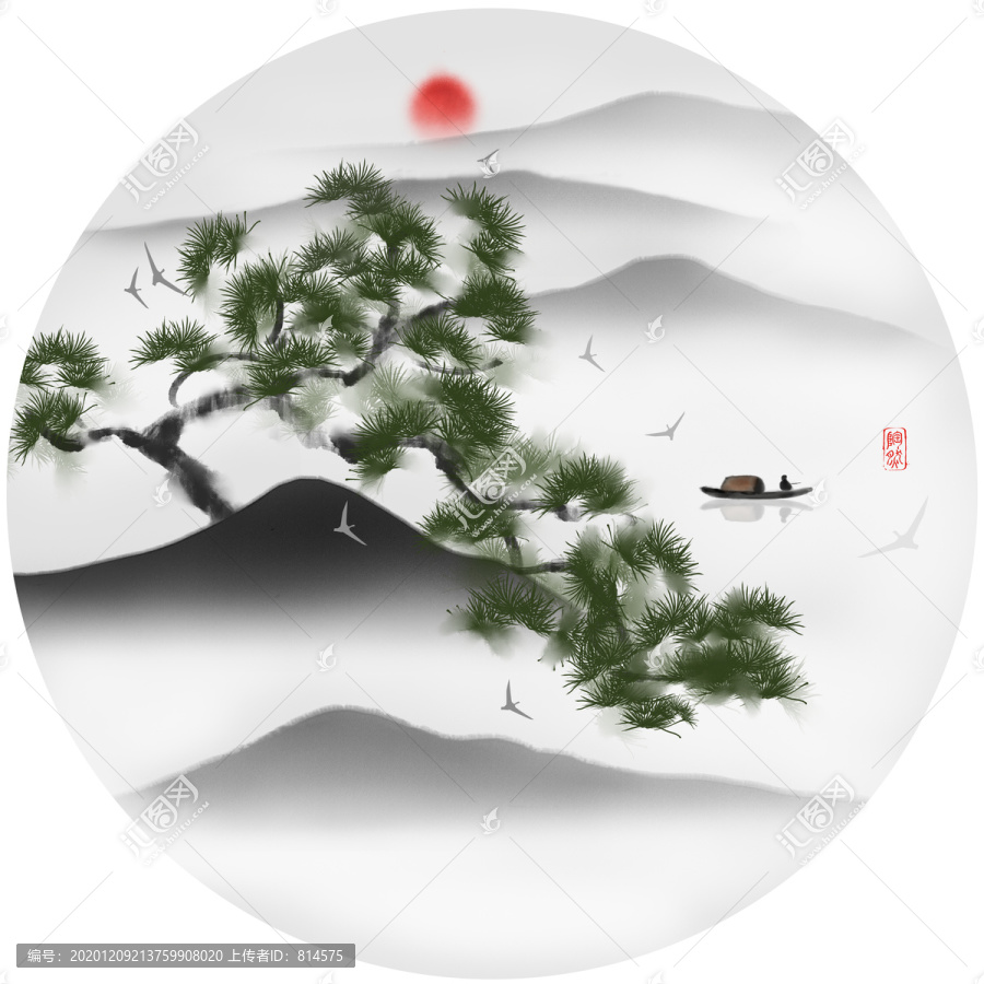 新中式山水畫