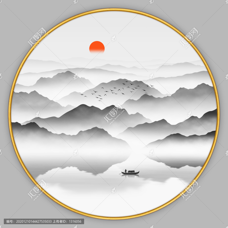 禪意山水畫