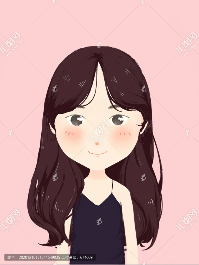 手繪美女