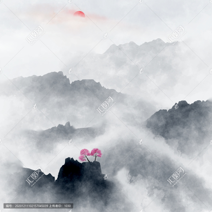 水墨山水畫