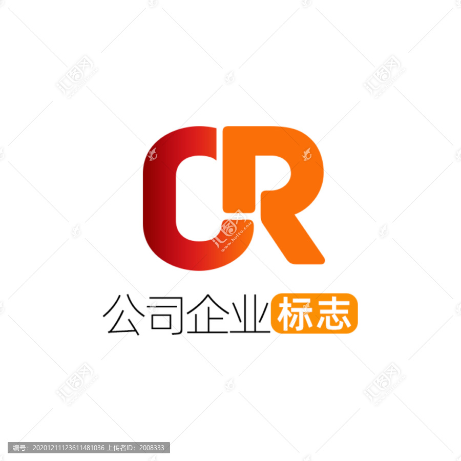創(chuàng)意字母CR企業(yè)標(biāo)志logo