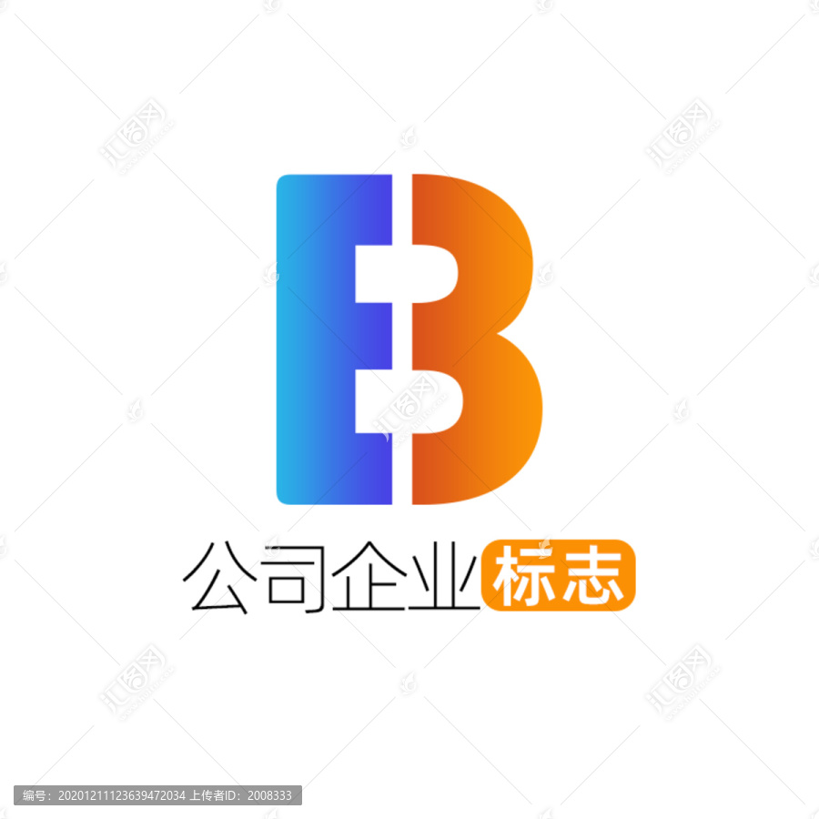 創(chuàng)意字母EB企業(yè)標(biāo)志logo
