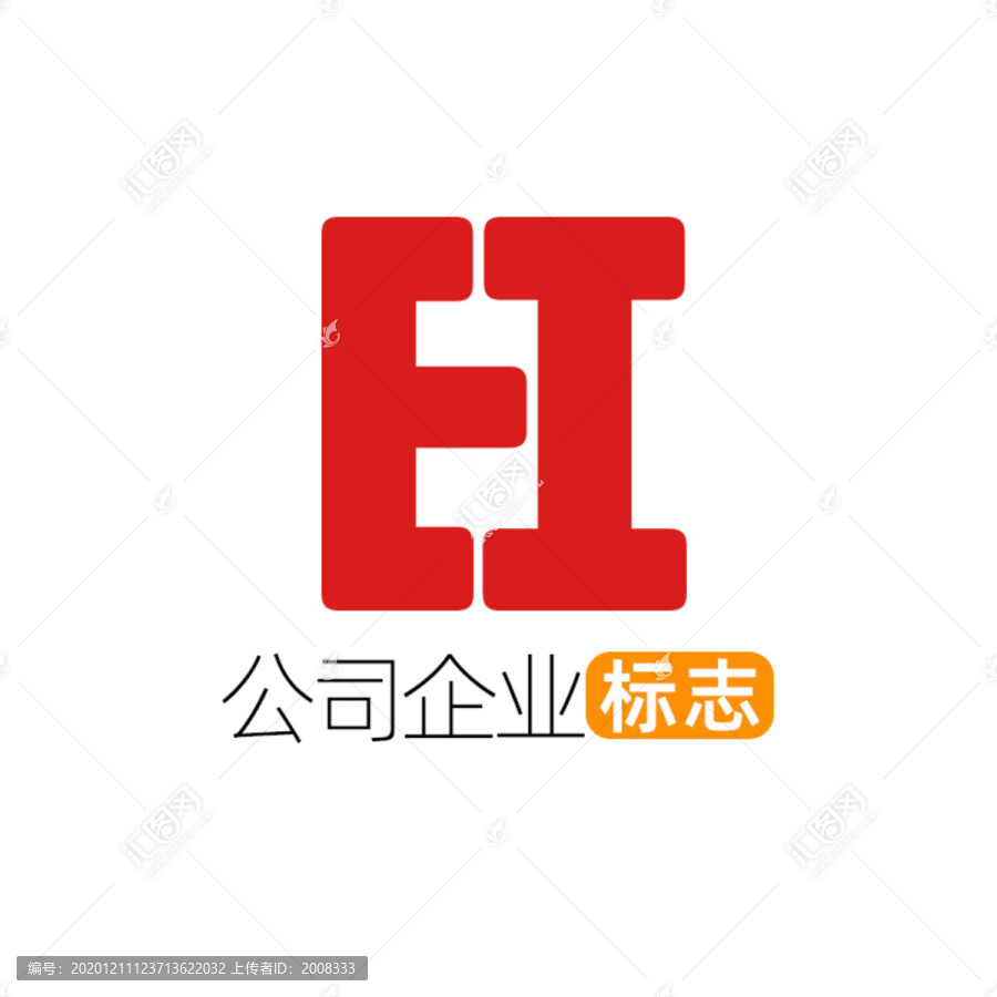 創(chuàng)意字母EI企業(yè)標(biāo)志logo