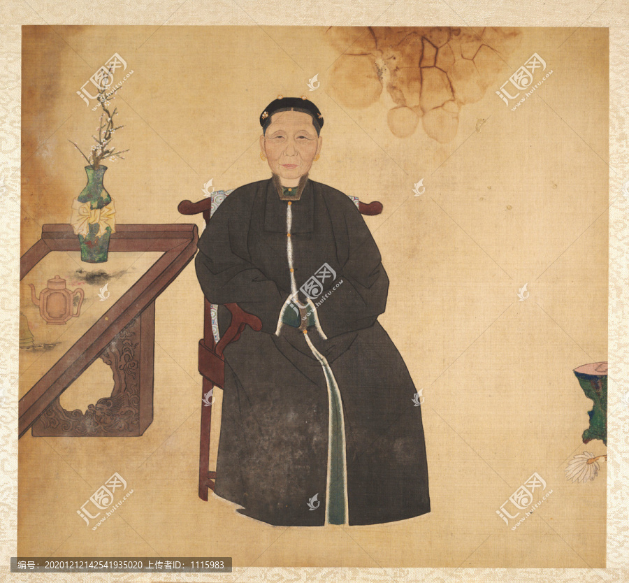 姚文瀚清代婦女畫像