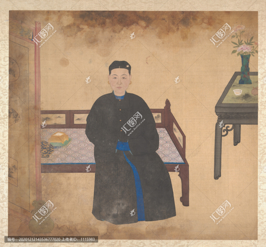 姚文瀚清代婦女畫像