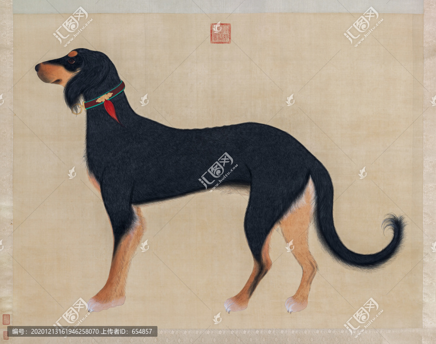 郎世宁猎犬图