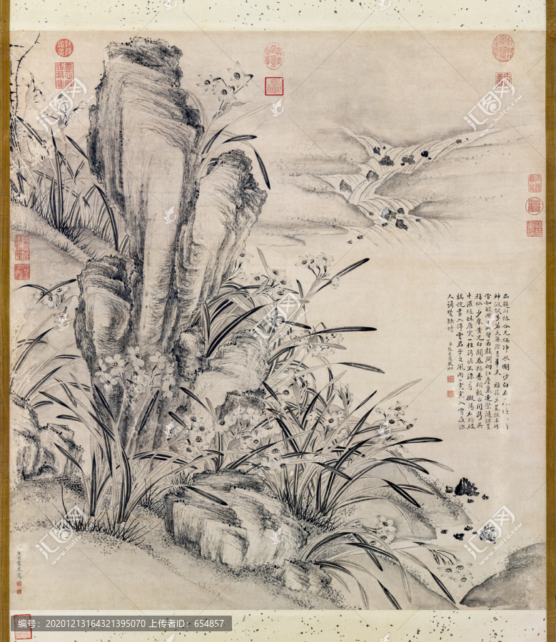 張若靄水仙圖