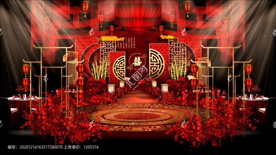 中式紅色婚禮
