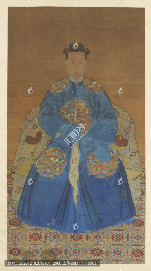 姚文瀚清代煜妃畫像