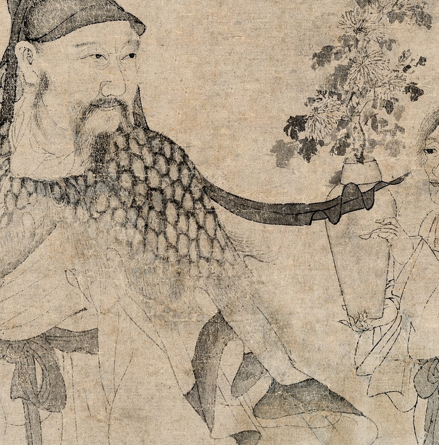 唐寅采菊?qǐng)D