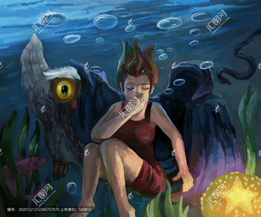 插畫夢(mèng)幻女孩
