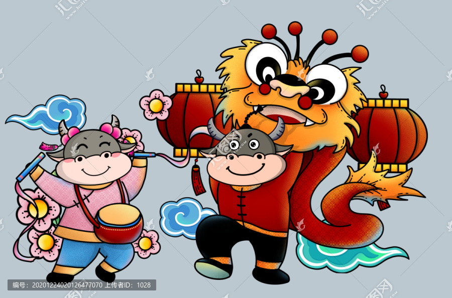 牛年原創(chuàng)插畫2021