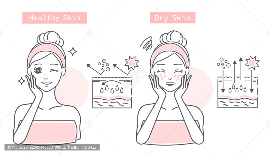 正確護(hù)膚創(chuàng)意設(shè)計(jì)插圖
