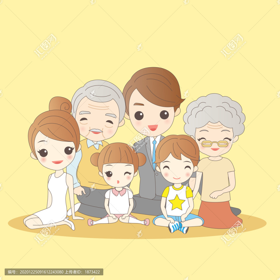 一家人插圖
