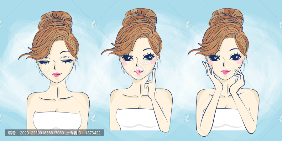 性感美女創(chuàng)意設計插畫