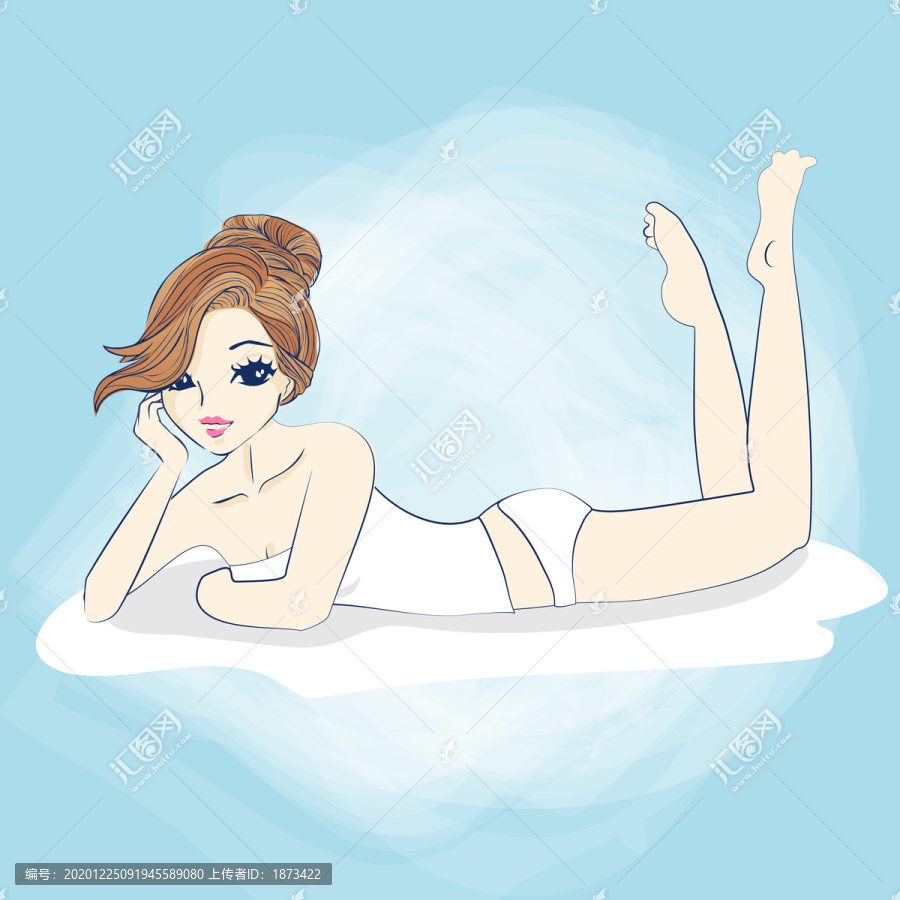 性感美女創(chuàng)意設(shè)計(jì)插圖